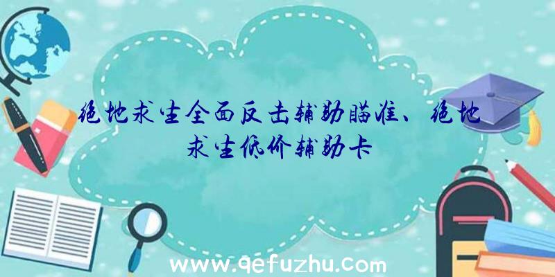 绝地求生全面反击辅助瞄准、绝地求生低价辅助卡