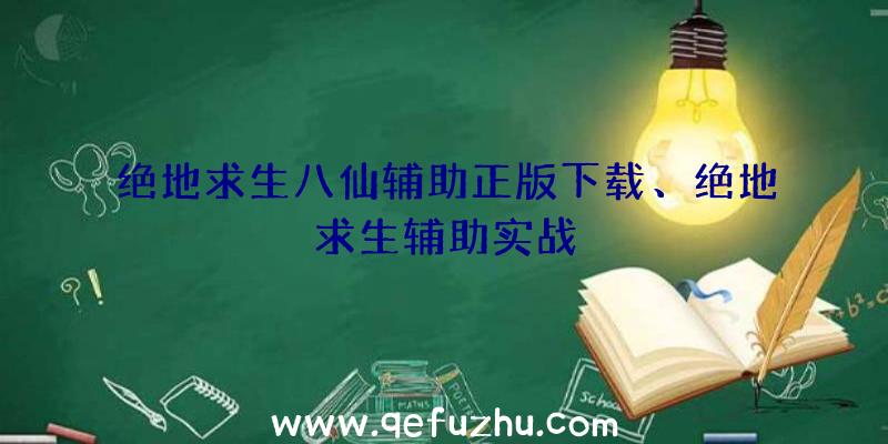 绝地求生八仙辅助正版下载、绝地求生辅助实战