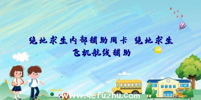 绝地求生内部辅助周卡、绝地求生飞机航线辅助