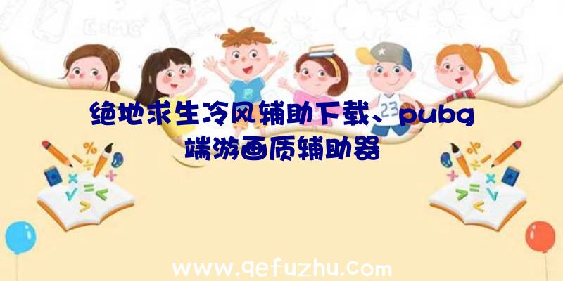 绝地求生冷风辅助下载、pubg端游画质辅助器