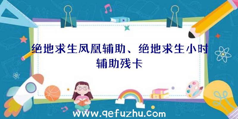 绝地求生凤凰辅助、绝地求生小时辅助残卡