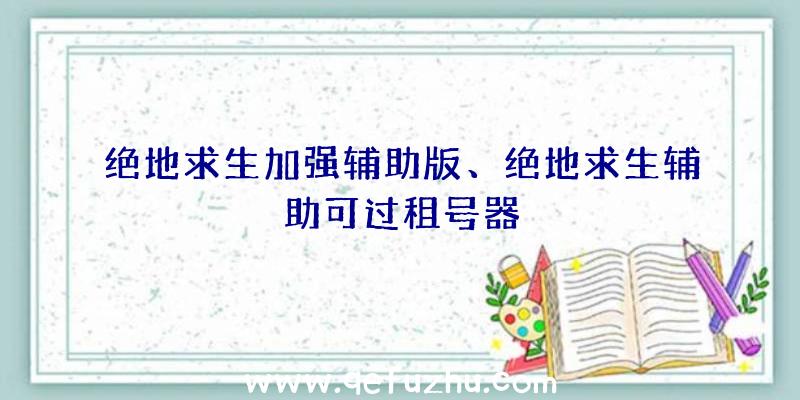 绝地求生加强辅助版、绝地求生辅助可过租号器