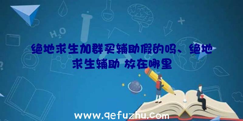 绝地求生加群买辅助假的吗、绝地求生辅助