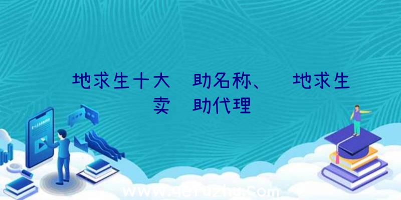 绝地求生十大辅助名称、绝地求生卖辅助代理