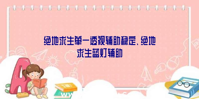 绝地求生单一透视辅助稳定、绝地求生蓝灯辅助