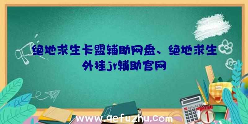 绝地求生卡盟辅助网盘、绝地求生外挂jr辅助官网