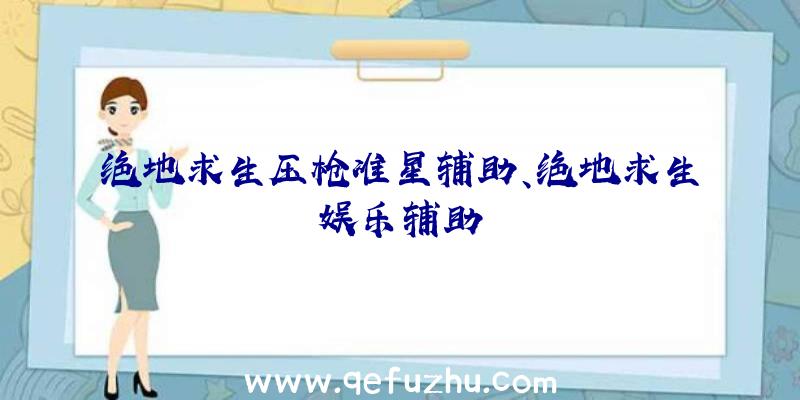 绝地求生压枪准星辅助、绝地求生娱乐辅助