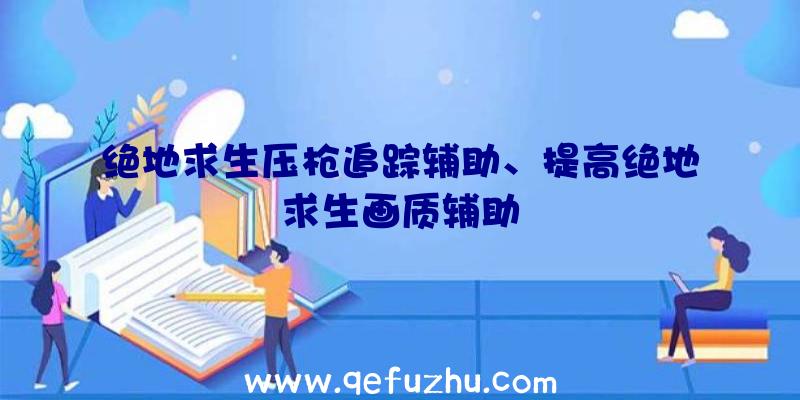 绝地求生压枪追踪辅助、提高绝地求生画质辅助