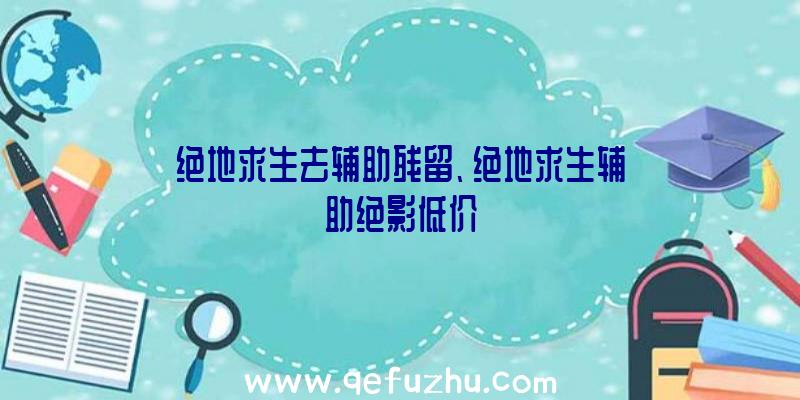 绝地求生去辅助残留、绝地求生辅助绝影低价