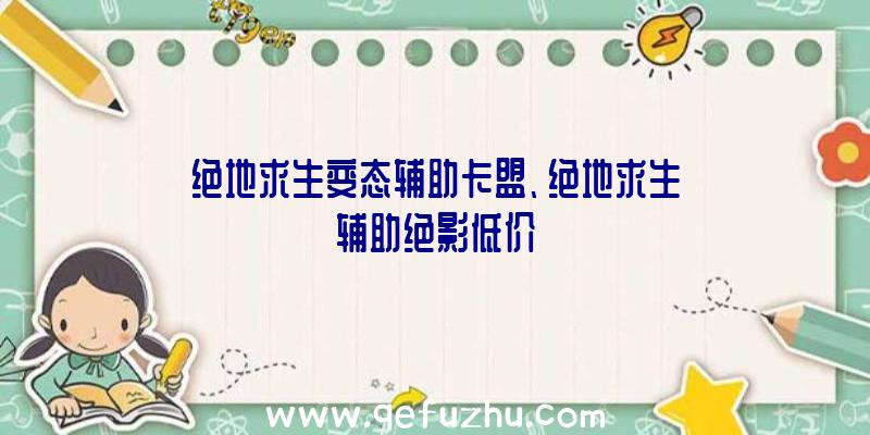 绝地求生变态辅助卡盟、绝地求生辅助绝影低价