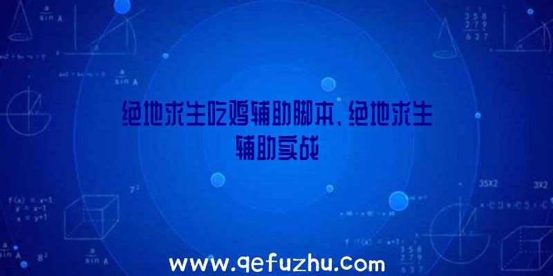 绝地求生吃鸡辅助脚本、绝地求生辅助实战