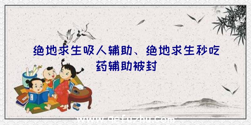 绝地求生吸人辅助、绝地求生秒吃药辅助被封