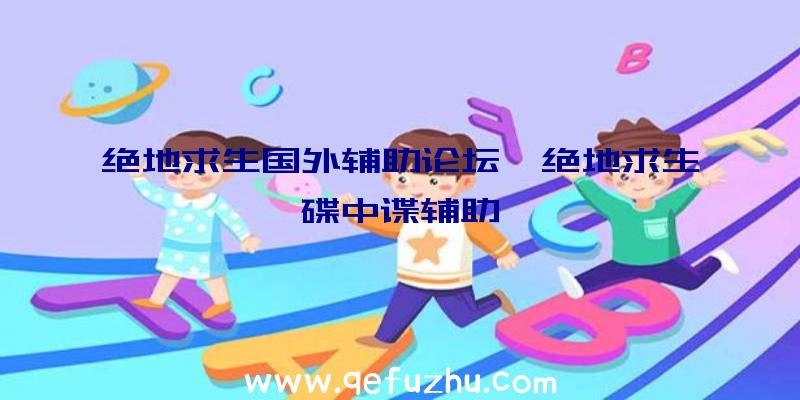 绝地求生国外辅助论坛、绝地求生碟中谍辅助