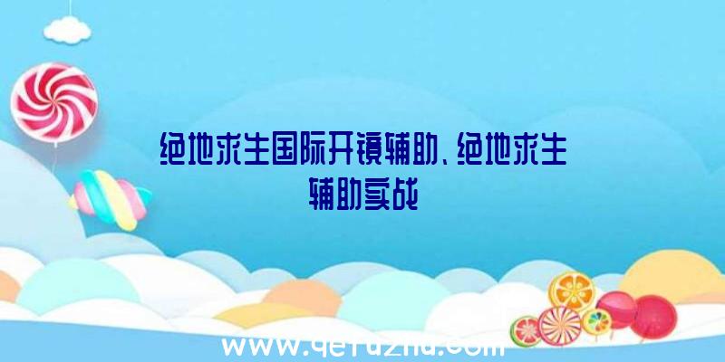 绝地求生国际开镜辅助、绝地求生辅助实战