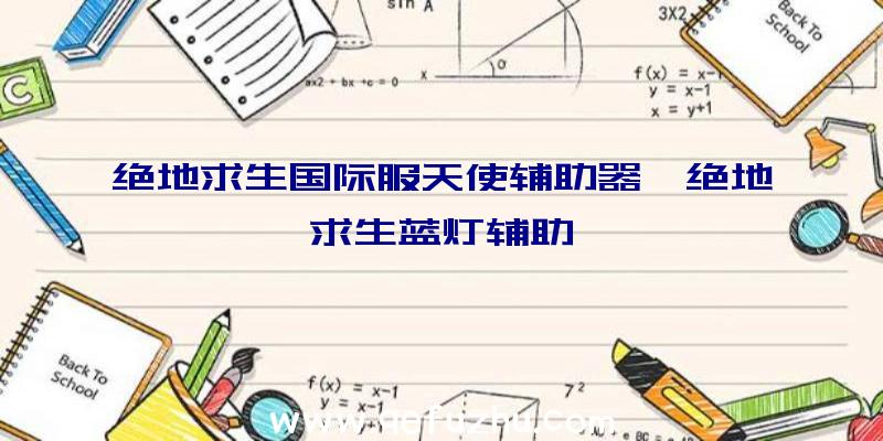 绝地求生国际服天使辅助器、绝地求生蓝灯辅助