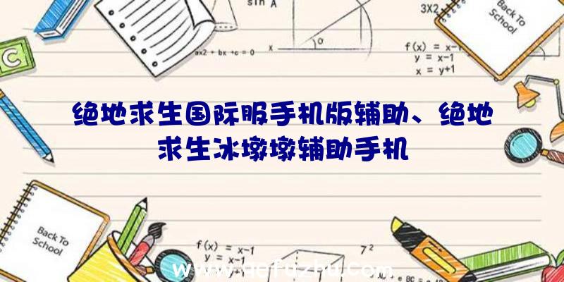 绝地求生国际服手机版辅助、绝地求生冰墩墩辅助手机