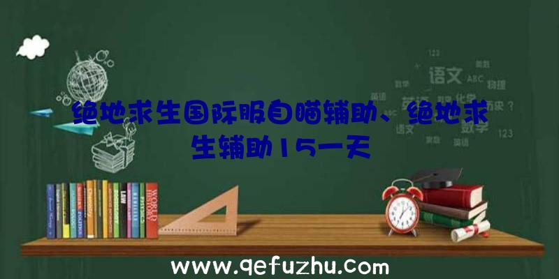 绝地求生国际服自瞄辅助、绝地求生辅助15一天