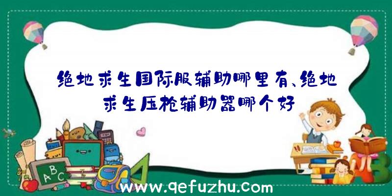 绝地求生国际服辅助哪里有、绝地求生压枪辅助器哪个好