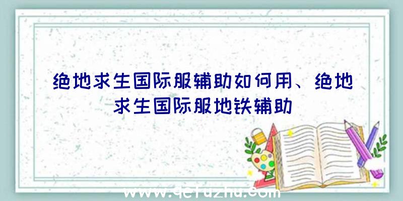 绝地求生国际服辅助如何用、绝地求生国际服地铁辅助