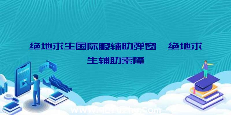 绝地求生国际服辅助弹窗、绝地求生辅助索隆