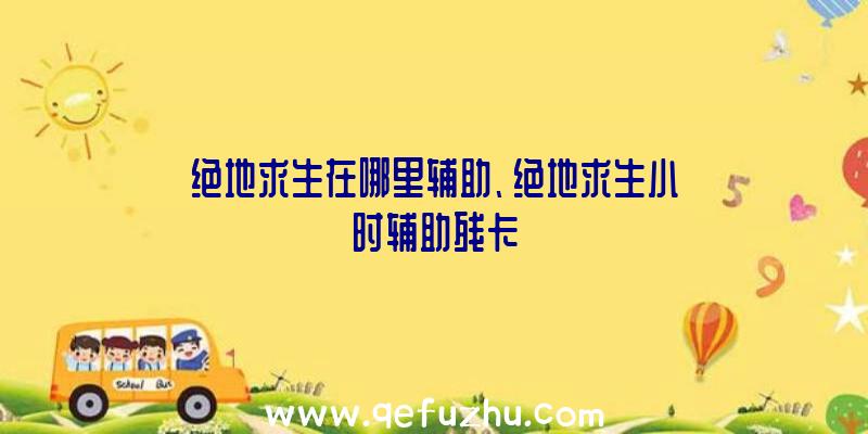 绝地求生在哪里辅助、绝地求生小时辅助残卡