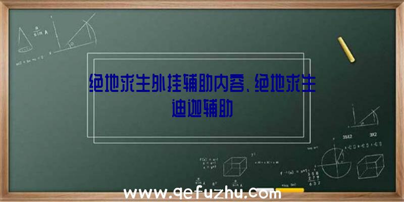 绝地求生外挂辅助内容、绝地求生迪迦辅助