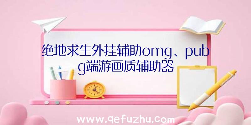 绝地求生外挂辅助omg、pubg端游画质辅助器