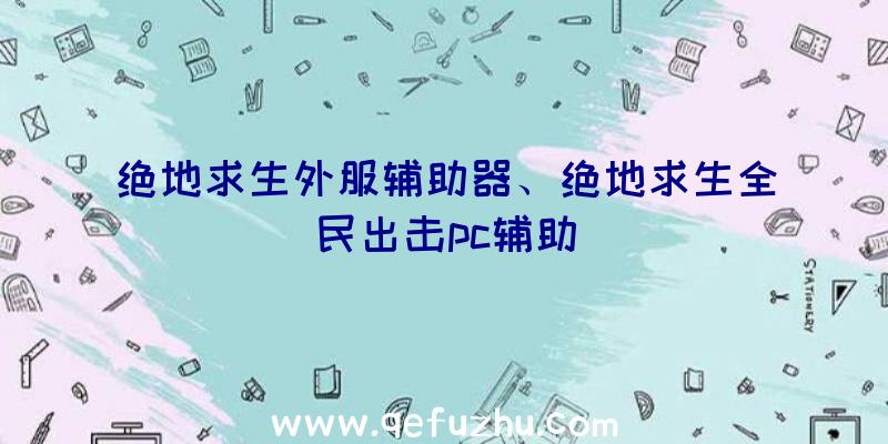 绝地求生外服辅助器、绝地求生全民出击pc辅助