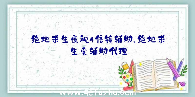 绝地求生夜视4倍镜辅助、绝地求生卖辅助代理