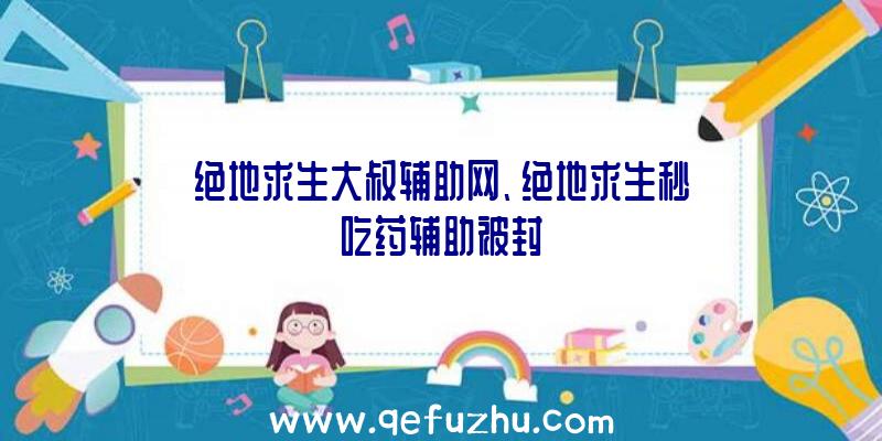 绝地求生大叔辅助网、绝地求生秒吃药辅助被封