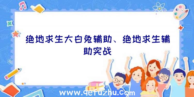 绝地求生大白兔辅助、绝地求生辅助实战