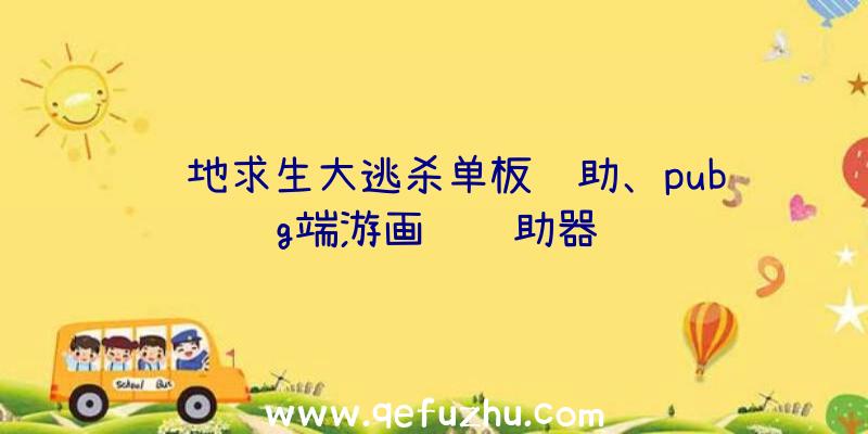 绝地求生大逃杀单板辅助、pubg端游画质辅助器