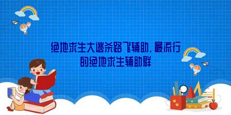 绝地求生大逃杀路飞辅助、最流行的绝地求生辅助群