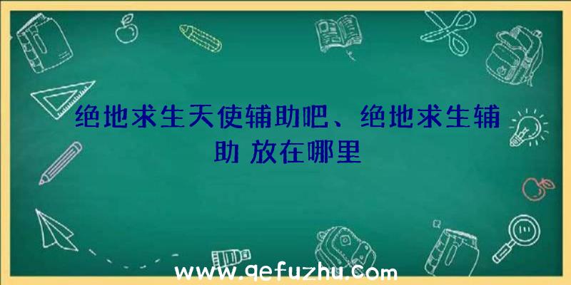 绝地求生天使辅助吧、绝地求生辅助