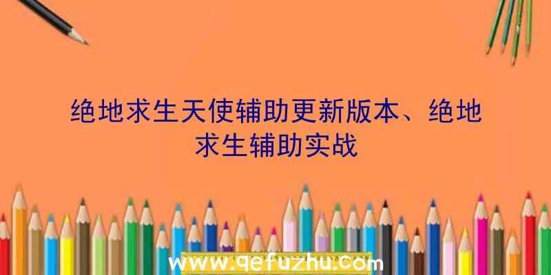 绝地求生天使辅助更新版本、绝地求生辅助实战