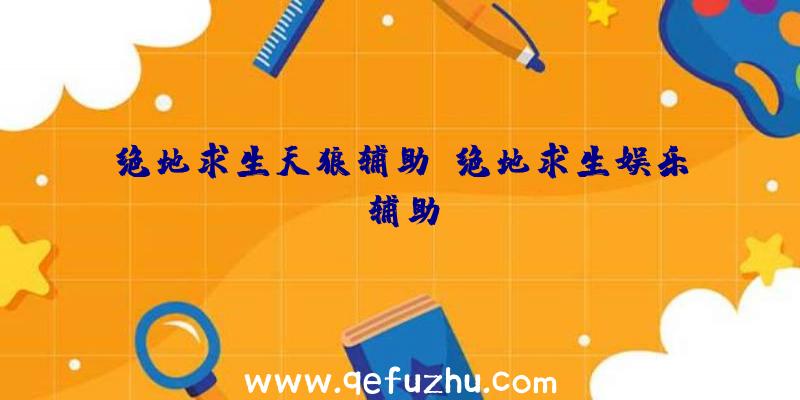 绝地求生天狼辅助、绝地求生娱乐辅助