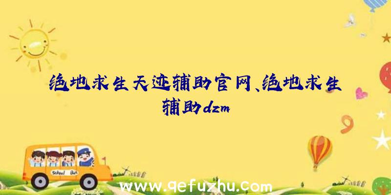 绝地求生天迹辅助官网、绝地求生辅助dzm