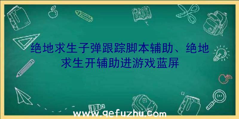 绝地求生子弹跟踪脚本辅助、绝地求生开辅助进游戏蓝屏