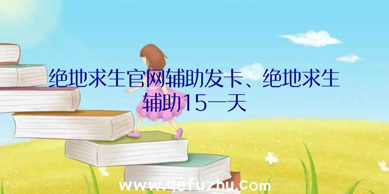 绝地求生官网辅助发卡、绝地求生辅助15一天