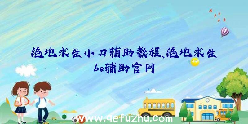 绝地求生小刀辅助教程、绝地求生be辅助官网