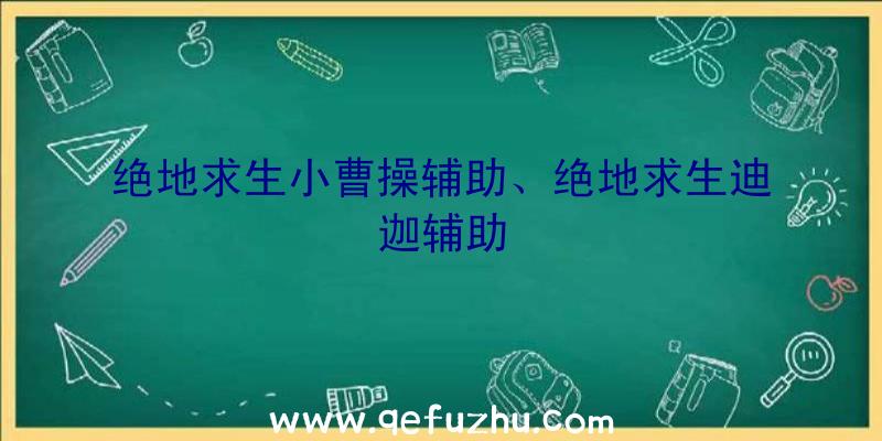 绝地求生小曹操辅助、绝地求生迪迦辅助