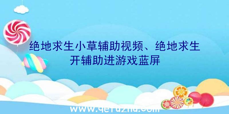 绝地求生小草辅助视频、绝地求生开辅助进游戏蓝屏