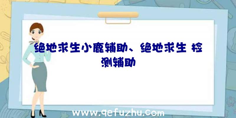 绝地求生小鹿辅助、绝地求生