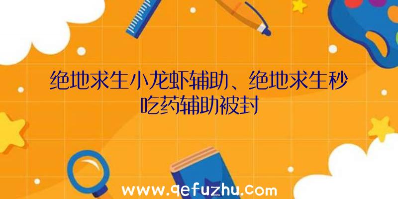 绝地求生小龙虾辅助、绝地求生秒吃药辅助被封