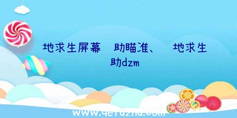 绝地求生屏幕辅助瞄准、绝地求生辅助dzm