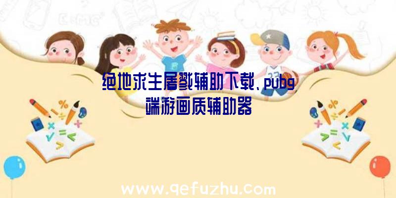 绝地求生屠戮辅助下载、pubg端游画质辅助器