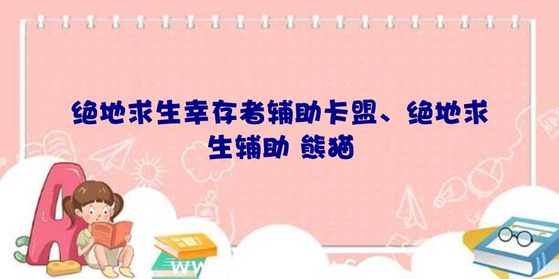 绝地求生幸存者辅助卡盟、绝地求生辅助