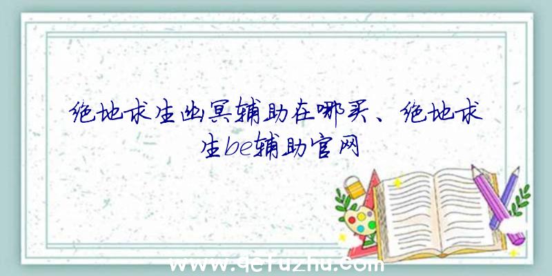 绝地求生幽冥辅助在哪买、绝地求生be辅助官网