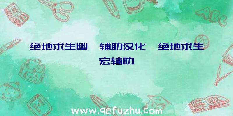 绝地求生幽冥辅助汉化、绝地求生宏辅助