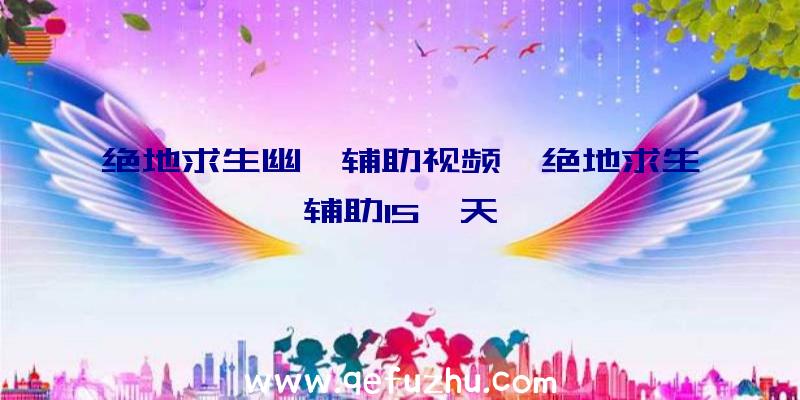 绝地求生幽冥辅助视频、绝地求生辅助15一天